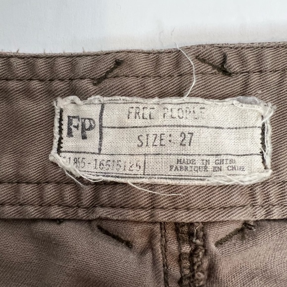 Free‎ people brown Pants Jeans size 27 - Picture 3 of 6